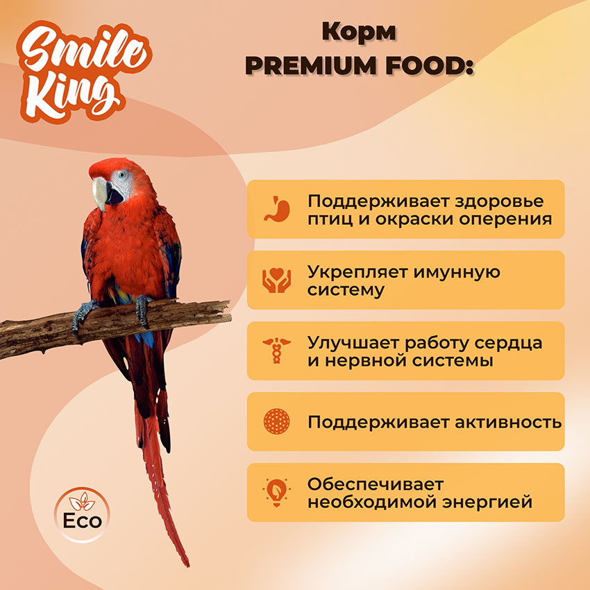 Корм для крупных Smile King сухой 10 кг (Беларусь)
