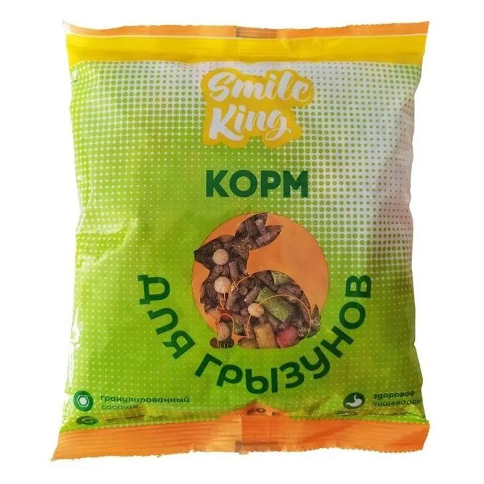 Корм для грызунов в гранулах Smile King 450 г (Беларусь)