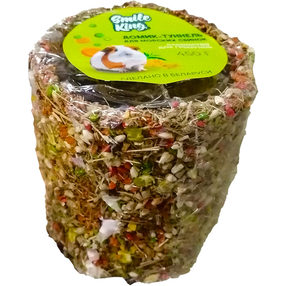 Лакомство для грызунов - Домик-туннель для морских свинок Smile King 450г (Беларусь)