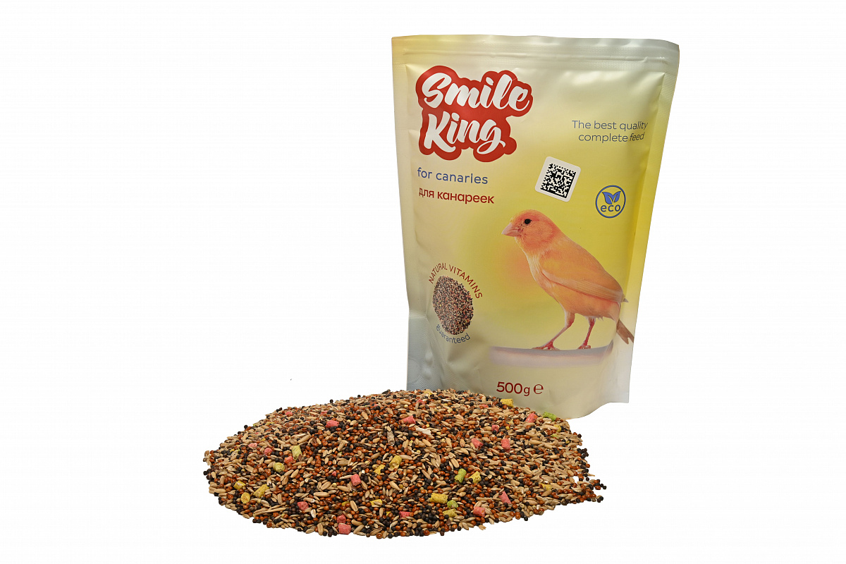 Корм для канареек Smile King сухой 500г (Беларусь)