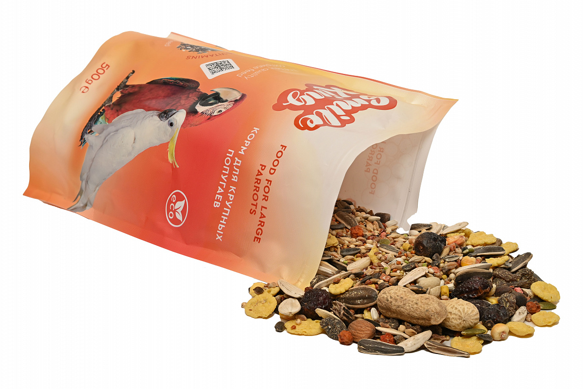 Корм для крупных Smile King сухой 500г (Беларусь)