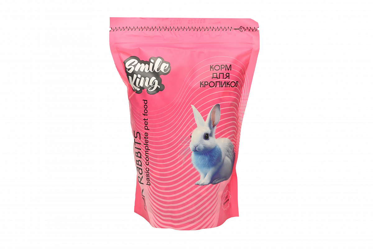 Корм для кроликов Basic Smile King 800г сухой (Беларусь)